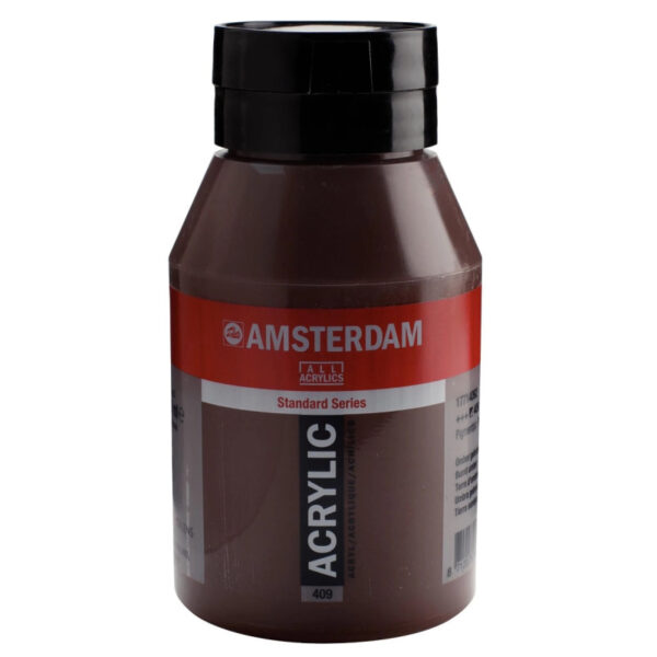 Ακρυλικό χρώμα Amsterdam 409 Ψημένη Ούμπρα (Burnt Umber)