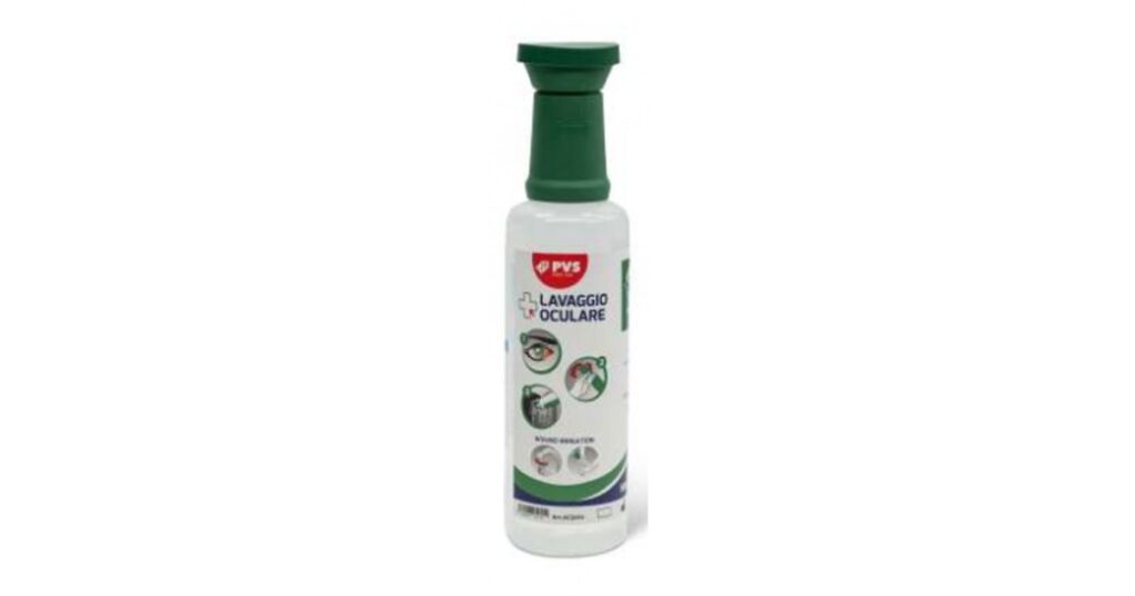 Φιάλη πλύσης ματιών PVS με φυσιολογικό ορό (Eye Wash Bottle) – 500 ml
