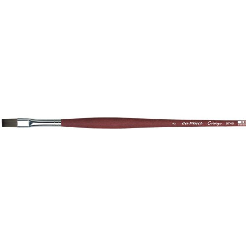 Πινέλο Da Vinci College πλακέ, συνθετικό, μακρύ στέλεχος (Flat Brush)