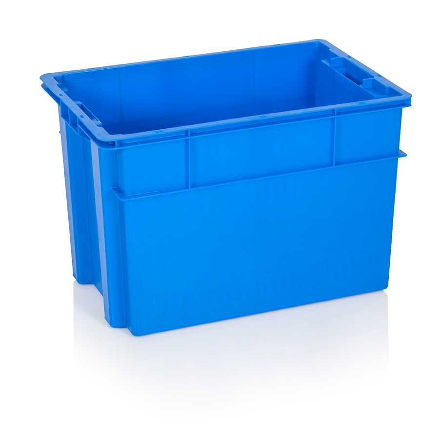 Πλαστικό κιβώτιο με καπάκι 46 L 60×40×30 cm μπλε (Storage Crate)