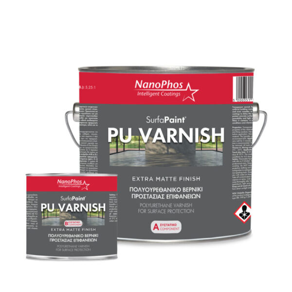 SurfaPaint™ PU Varnish – Πολυουρεθανικό βερνίκι 2 συστατικών (PU Varnish Gloss/Matte/Anti-Slip)