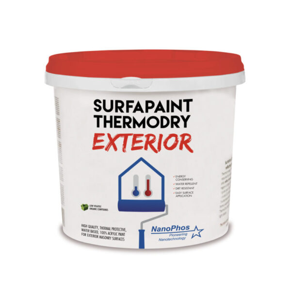 SurfaPaint™ ThermoDry Exterior – Θερμοπροστατευτικό ελαστομερές χρώμα εξωτερικών (Thermal Insulating Paint)