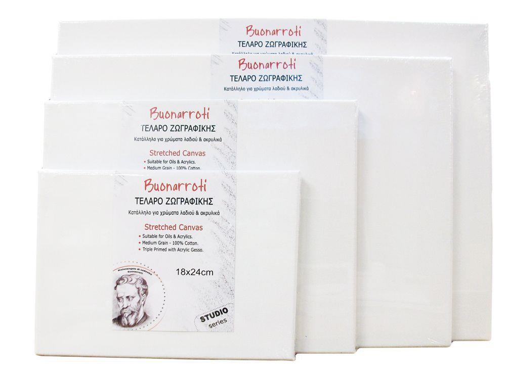 Buonarroti – Τελάρα ζωγραφικής με βαμβακερό καμβά FSC (Stretched Cotton Canvas)