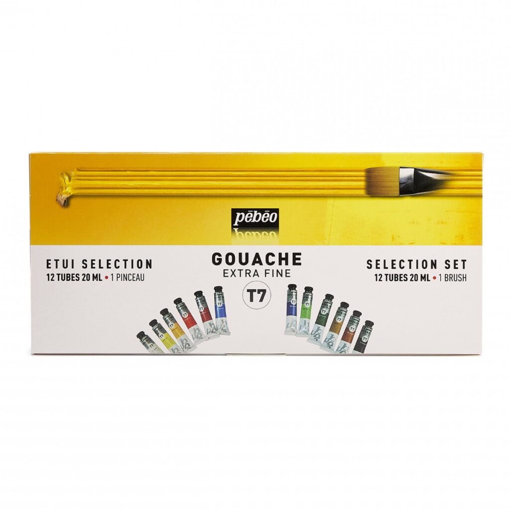 Pebeo T7 – Σετ 12 γκουάς Extra Fine 20 ml (Selection Set)