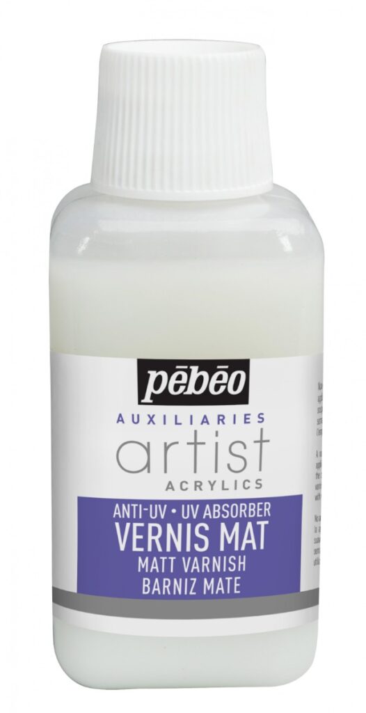 Pebeo Artist Acrylics – Βερνίκι νερού ματ με UV (Water Based Matt Varnish)