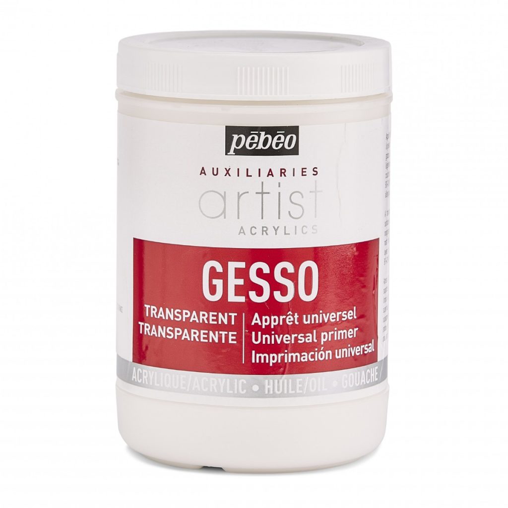 Pebeo – Gesso ακρυλικό: διάφανο & One Coat (Transparent / One Coat Gesso)