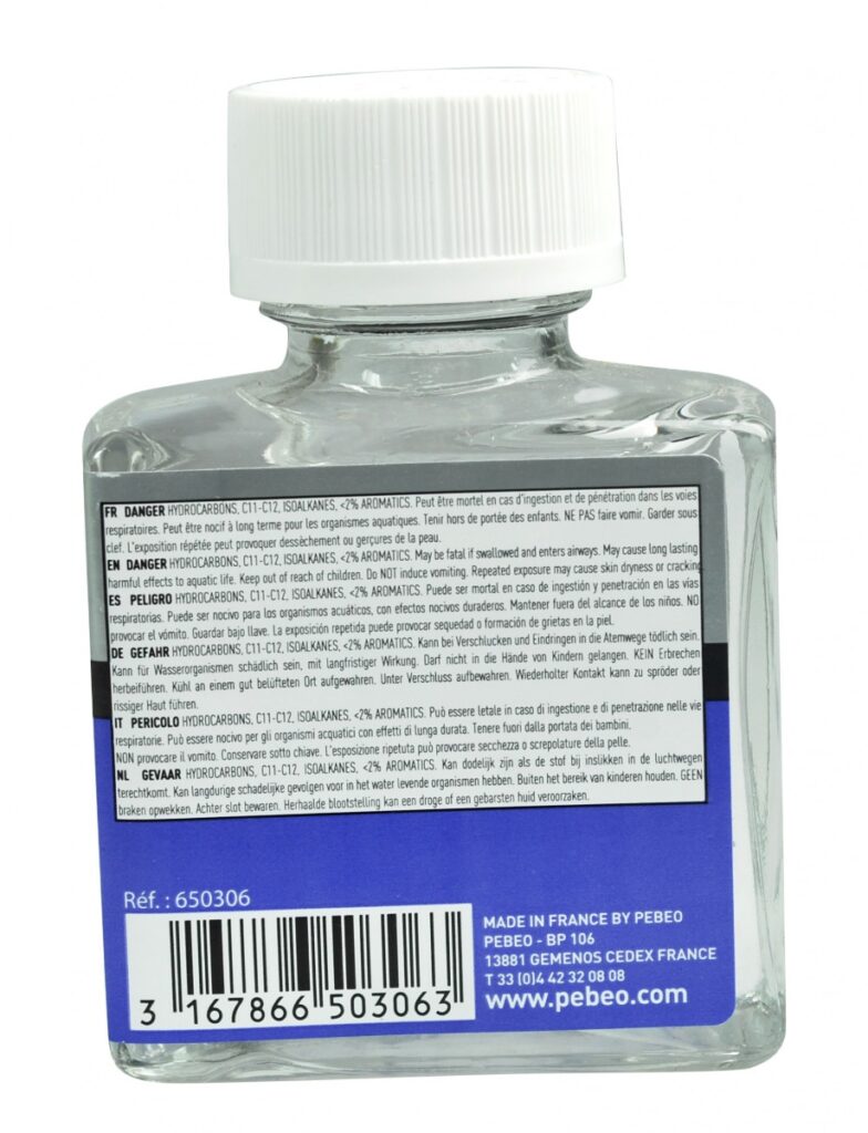 Pebeo – Άοσμο white spirit (Odourless Mineral Spirit)