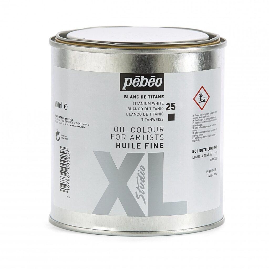 Pebeo Studio XL – Λευκό τιτανίου 650 ml (Fine Oil Titanium White)