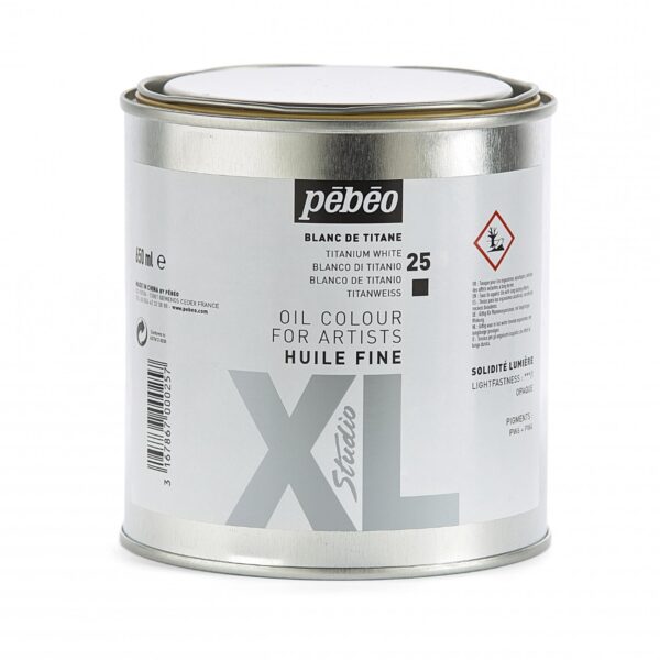 Pebeo Studio XL – Λευκό τιτανίου 650 ml (Fine Oil Titanium White)