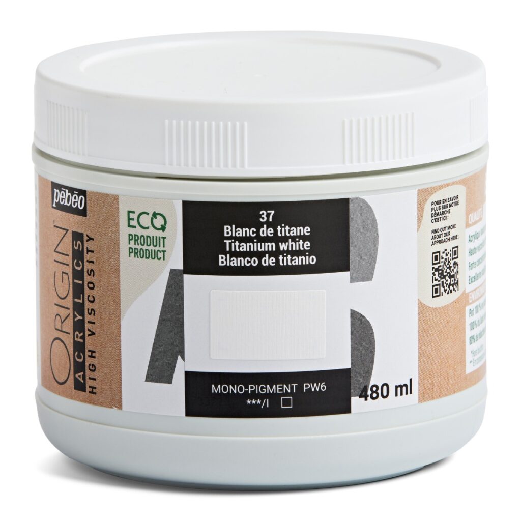 Pebeo Origin Acrylics – Ακρυλικά υψηλού ιξώδους 480 ml (High Viscosity Acrylics)