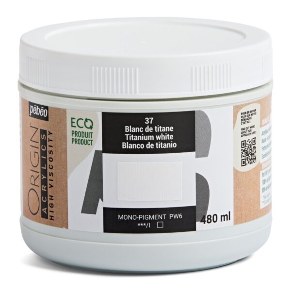 Pebeo Origin Acrylics – Ακρυλικά υψηλού ιξώδους 480 ml (High Viscosity Acrylics)