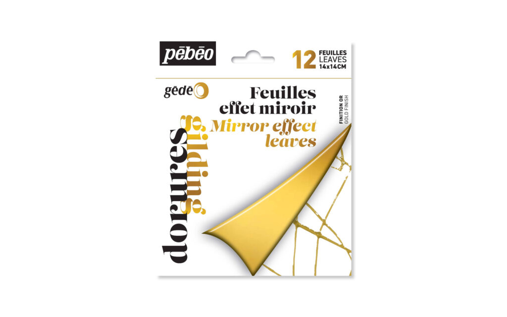 Pebeo Gédéo – Φύλλα μεταλλικά εφέ καθρέφτη 12 τεμ. (Mirror Effect Metal Leaves)