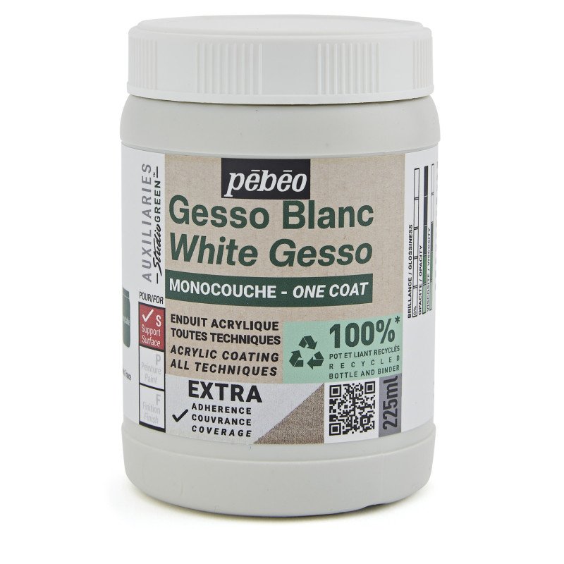 Pebeo Origin – Λευκό gesso μιας στρώσης (One Coat White Gesso)