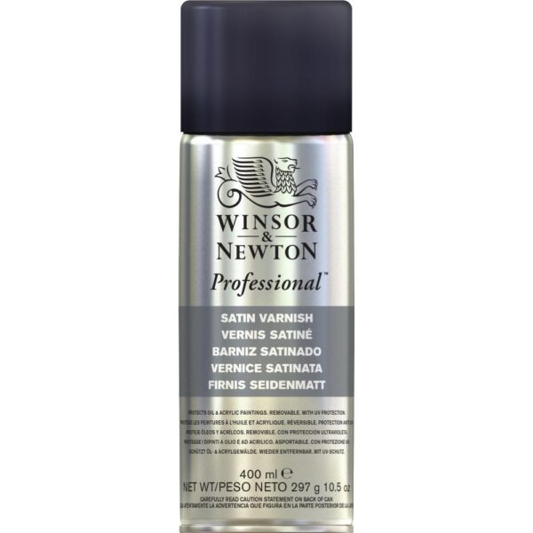 Winsor & Newton Professional Satin Varnish Spray 400 ml – Σατινέ βερνίκι σε σπρέι (Satin Varnish Spray)