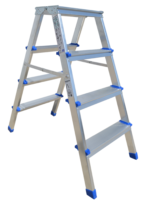 Profal DUO – Σκαλάκι αλουμινίου διπλής ανάβασης (Double-sided Aluminium Step Stool)