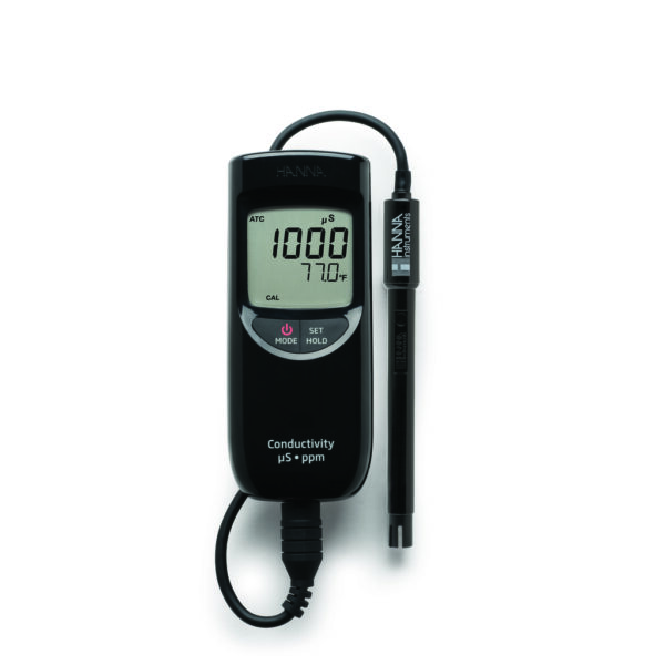 Hanna HI99300 – Φορητό αγωγιμόμετρο EC/TDS χαμηλής κλίμακας (Portable Low Range EC/TDS Meter)