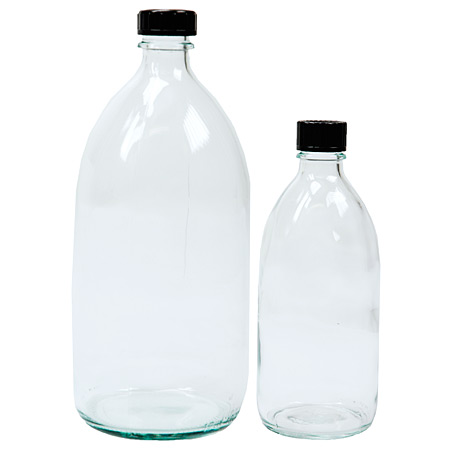 Kremer Glass Bottles, narrow-neck (250 / 1000 ml) – Γυάλινες φιάλες στενού λαιμού (Glass Bottles, narrow)