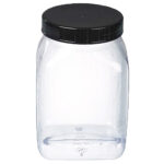 Kremer PVC Jars, clear (50–2000 ml) – Διάφανα δοχεία PVC με βιδωτό καπάκι (PVC Jars)