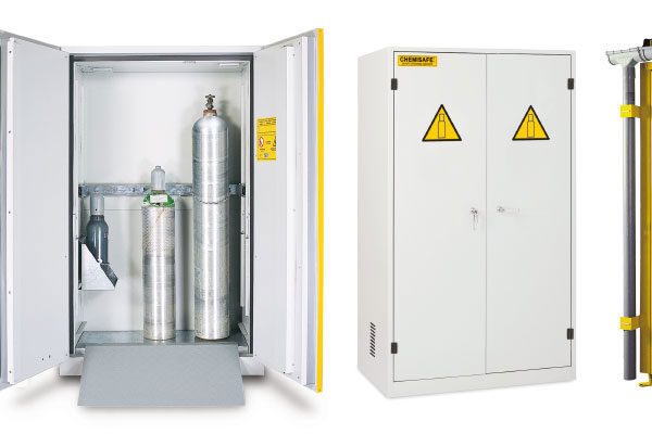 Chemisafe FIRE BOMB & BBASIC – Ερμάρια φιαλών αερίων (Gas Cylinder Cabinets)