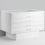 EMME DRAFTECH PLUS M200P – Συρταριέρα έκθεσης με γυάλινο καπάκι (Display Drawer Cabinet)