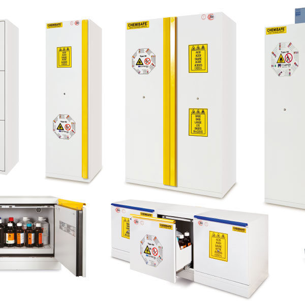 Chemisafe COMBISTORAGE 3C/4C, 60 & 120 FIRE – Συνδυαστικά ερμάρια εύφλεκτων & οξέων-βάσεων (Combined Safety Cabinets)