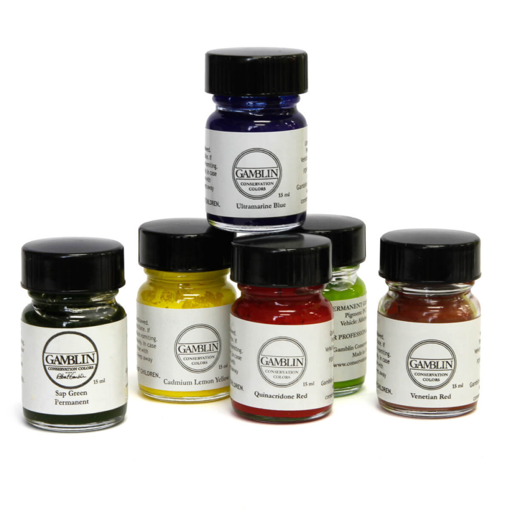 Gamblin Conservation Colors – Χρώματα ρετούς 15 ml (Retouching Colours)