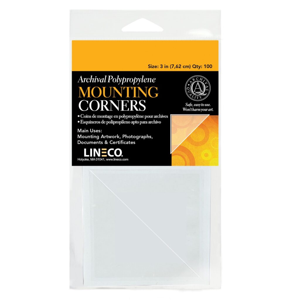 Lineco Polypropylene Mounting/Framing Corners – Γωνίες στερέωσης/κορνιζαρίας πολυπροπυλενίου