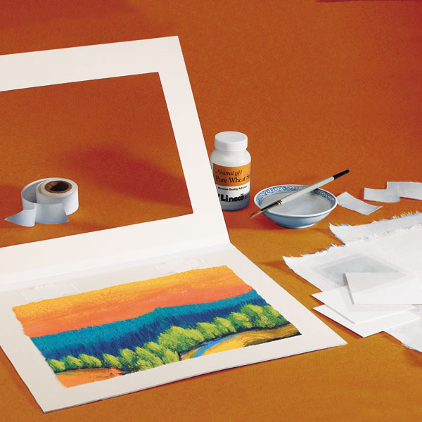 Lineco Museum Mounting Kit – Σετ μουσειακής στερέωσης με αμυλόκολλα και χαρτί μουριάς