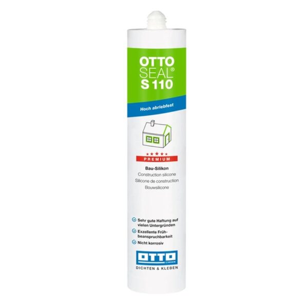 OTTO SEAL S110 – Διαφανής σιλικόνη ουδέτερου πολυμερισμού για βιτρίνες, Oddy tested, 310 ml (Neutral Silicone Sealant)